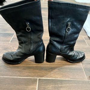 Fiorentini Black Calf Length Boots
